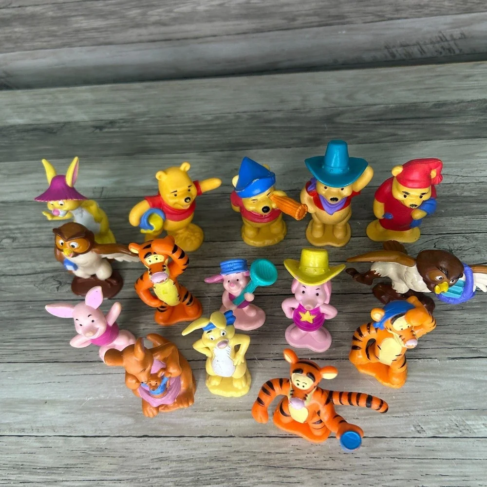 Winnie The Pooh Figures Lot Friends Cake Topper Pooh Tigger Eeyore Owl Rabbit